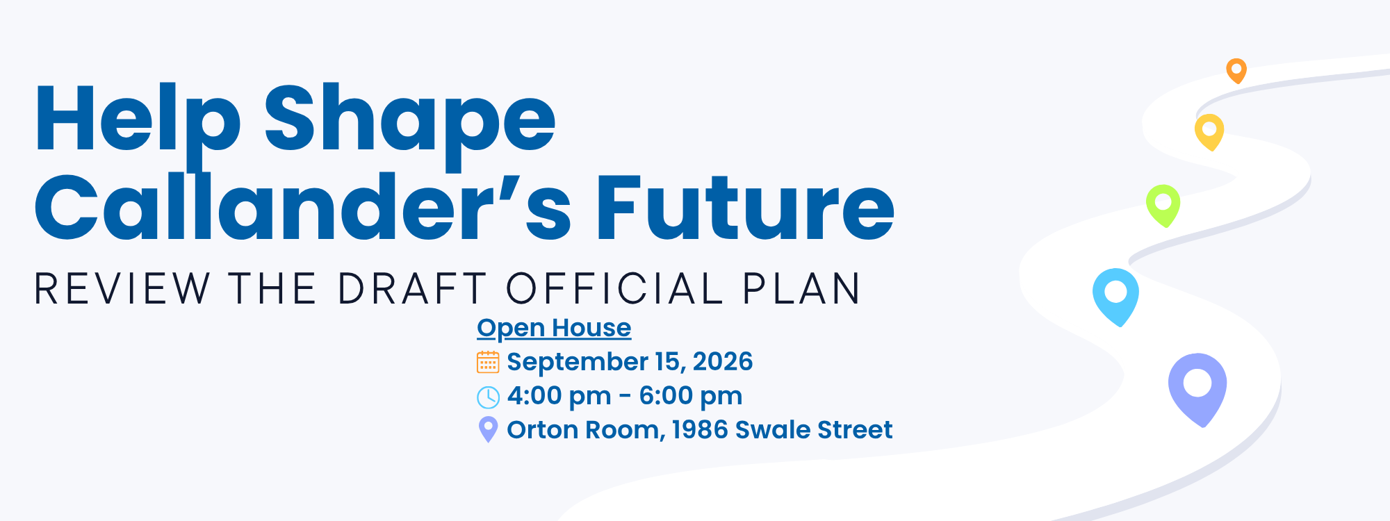 Open House for Draft Official Plan